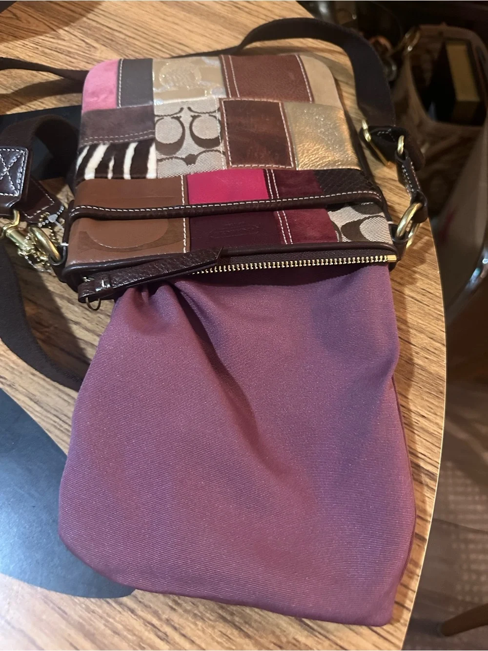 Gorgeous vintage coach patchwork Crossbody
